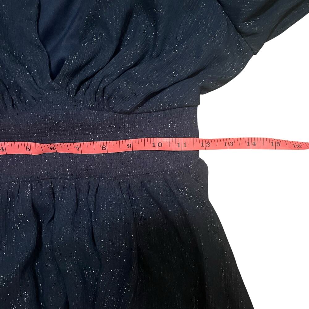Baltic Born Juliette Navy Shimmer Maxi Dress Size S Bridesmaid Formal, - Picture 13 of 15